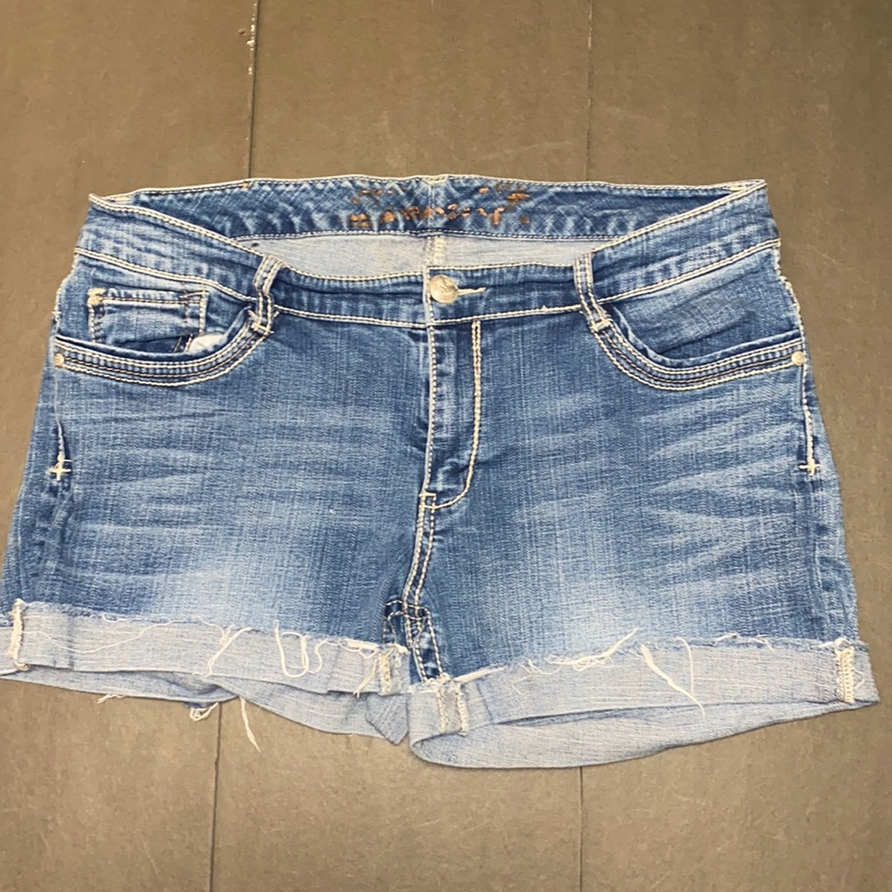 Seven7 Jeans Size 18 Cutoff High Waist Denim Jean Shorts